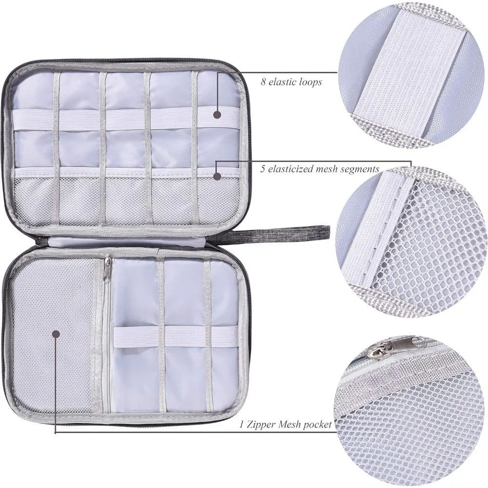 Portable Electronics Organizer Bag
