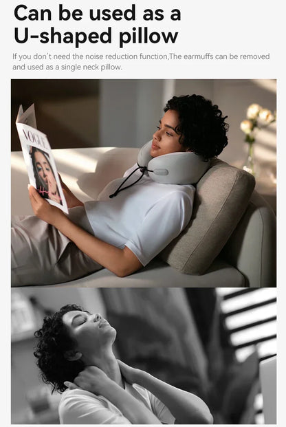 Noise Cancelling U-shaped Neck Pillow
